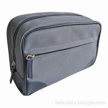 Men's Cosmetic Bag, Made of Microfiber, Branded Design, Eco-friendly and Nice Workmanship